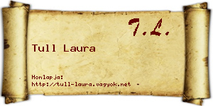 Tull Laura névjegykártya